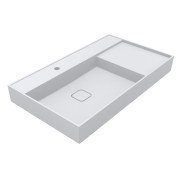 Раковина для ванної Miraggio Soul 900 90х53 см Miramarble білий глянсовий 8813319