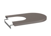 Кришка для біде Roca Inspira Soft-Close Supralit® кавовий A80652266B