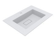 Раковина для ванной Miraggio Erica 700 Matt 70х50 см Miramarble Matt белый матовый 8813352