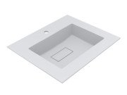 Раковина для ванной Miraggio Soul 1000 100х53 см Miramarble белый глянцевый 8813393