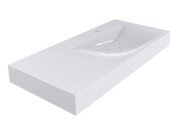 Раковина для ванной Miraggio Viola 1000 R 100х46 см Miramarble белый глянцевый 8813427