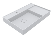 Раковина для ванної Miraggio Soul 800 80х53 см Miramarble білий глянсовий 8813306