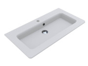 Раковина для ванной Miraggio Rostriks Tres 800 80х42 см Miramarble белый глянцевый 0001585