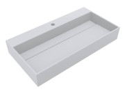 Раковина для ванной Miraggio Island 800 80х42 см Mirasoft белый матовый 0002443