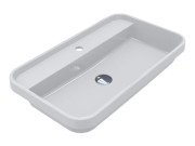 Раковина для ванної Miraggio Ocean 700 70х40 см Miramarble білий глянсовий 8813680