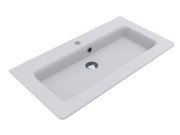 Раковина для ванной Miraggio Rostriks Tres 800 80х42 см Miramarble белый глянцевый 0001585