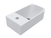 Раковина для ванной Miraggio KO R 40х22 см Mirasoft белый матовый 69125612