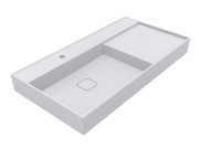Раковина для ванної Miraggio Soul 1000 100х53 см Mirasoft білий матовий 8813396