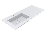 Раковина для ванной Miraggio Erica 1200 L120х50 см Mirasoft белый матовый 8813569