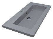 Раковина для ванной Miraggio Tres 90х43 см Mirastonе серый 0001509