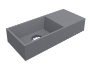 Раковина для ванної Miraggio Cooper 500 50х22 см Mirastone сірий 0002476