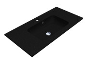 Раковина для ванной Miraggio Della 900 90х45 см Mirastone black shine 8813461