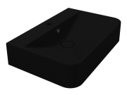 Раковина для ванной Miraggio Chamonix 65,5х43,2 см Mirastone black shine 8813456