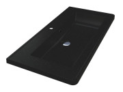 Раковина для ванної Miraggio Tres 900 90х43 см Mirastone black shine 8813481