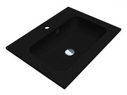 Раковина для ванної Miraggio Della 600 60,1х45,1  см Mirastone black shine 8813403