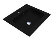 Раковина для ванної Miraggio Della 500 50,1х45,1 см Mirastone black shine 8813459