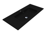 Раковина для ванной Miraggio Della 1000 100,1х45,1 см Mirastone black shine 8813462