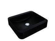 Раковина для ванної Miraggio Geneva 450 44,5х39,5 см Mirastone black shine8813464