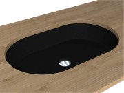 Раковина для ванної Miraggio Rome 550 55х35,1 см Mirastone black shine 0002611