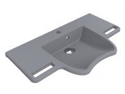 Раковина для ванной Miraggio Krakow 800 80х45,4 см Mirastonе серый матовый 8813471