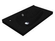 Раковина для ванної Miraggio Titania 700C 69,5х39,6 см Mirastone black shine 8813477