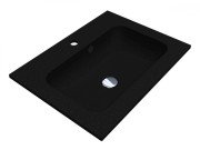 Раковина для ванної Miraggio Della 600 60,1х45,1  см Mirastone black shine 8813403