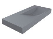 Раковина для ванной Miraggio Viola 1000 R 100х46 см Mirastonе серый матовый 8813431