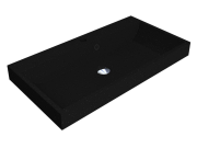 Раковина для ванної Miraggio Varna 800 79,7х41,8 см Mirastone black shine 0002617