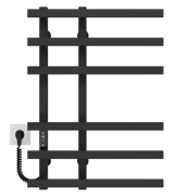 Електрична сушка для рушників Deffi Atena П6 150х700 ліве підключення чорний A.AT.70.15.6.E.B.L.2