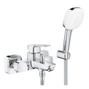 Смеситель для ванной Grohe Cubeo однорычажный с душевым набором хром 1018140000