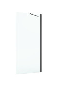 Душова бокова стінка Roca Capital 80х195 см профіль чорний/прозоре скло AM4408016M