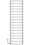 Електрична сушарка для рушників Deffi Класик П17 500х1800 ліве підключення хром C.DK.180.50.17.E.C.L.5