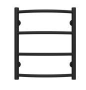 Полотенцесушитель водяной Deffi Классик П4 400х500 нижнее подключение черный C.DK.50.40.4.B.A