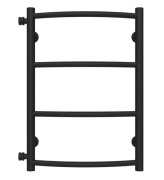 Полотенцесушитель водяной Deffi Классик П4 400х600 боковое левое подключение черный C.DK.60.40.4.B.B