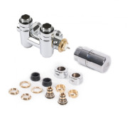 Комплект Терма термостатичний з трійником вісь 50 лівий латунь хром WRZT5G14-CR