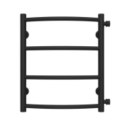 Сушка для рушників водяна Deffi Класик П4 400х500 бічне праве підключення чорний C.DK.50.40.4.B.C