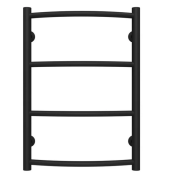 Сушка для рушників водяна Deffi Класик П4 400х600 нижнє підключення чорний C.DK.60.40.4.B.A