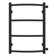 Полотенцесушитель водяной Deffi Классик П4 400х600 боковое правое подключение черный C.DK.60.40.4.B.C