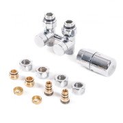 Комплект Теrma интегрированный запорный прямой 50 ось латунь хром WRZOSSC2-CR