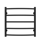 Полотенцесушитель водяной Deffi Классик П5 500х500 нижнее подключение черный C.DK.50.50.5.B.A