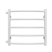 Полотенцесушитель водяной Deffi Классик П5 500х500 боковое левое подключение белый C.DK.50.50.5.W.B