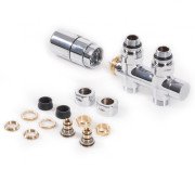 Комплект Теrma інтегрований термостатичний прямий правий латунь хром WRZT5G4-CR