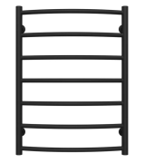 Сушка для рушників водяна Deffi Класик П7 500х700 нижнє підключення чорний C.DK.70.50.7.B.A