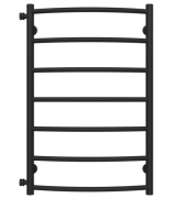 Сушка для рушників водяна Deffi Класик П7 500х800 бічне ліве підключення чорний C.DK.80.50.7.B.B