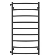 Сушка для рушників водяна Deffi Класик П9 500х1000 бічне ліве підключення чорний C.DK.100.50.9.B.B