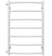 Полотенцесушитель водяной Deffi Классик П7 500х800 боковое левое подключение белый C.DK.80.50.7.W.B