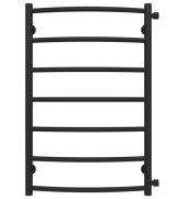 Полотенцесушитель водяной Deffi Классик П7 500х800 боковое правое подключение черный C.DK.80.50.7.B.C