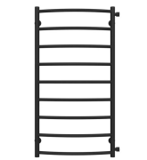 Полотенцесушитель водяной Deffi Классик П9 500х1000 боковое правое подключение черный C.DK.100.50.9.B.C