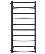 Полотенцесушитель водяной Deffi Классик П10 500х1100 боковое левое подключение черный C.DK.110.50.10.B.B