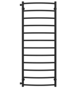 Сушка для рушників водяна Deffi Класик П12 500х1300 бічне ліве підключення чорний C.DK.130.50.12.B.B